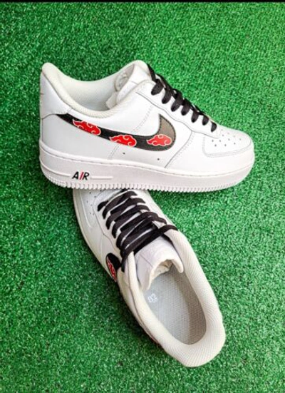 Pre-owned Nike ?  Air Force 1 07 White Naruto Anime Custom /girls Gs Women Men Af1 Unisex