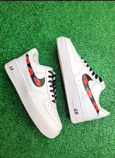 Pre-owned Nike ?  Air Force 1 07 White Naruto Anime Custom /girls Gs Women Men Af1 Unisex