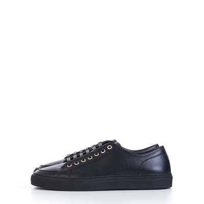 Pre-owned Brioni 730$ Black Nappa Leather Primevera Sneakers
