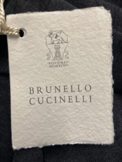 Pre-owned Brunello Cucinelli Mock Neck T-shirt Maxi Dress Women's Size M Black