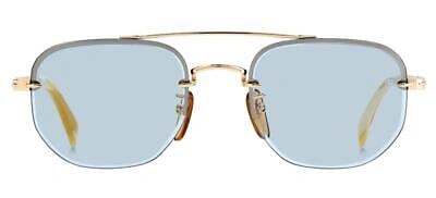 Pre-owned David Beckham Db 1078/s Gold/light Blue 53/20/150 Men Sunglasses