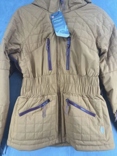 FREE PEOPLE Pre-owned All Prepped Ski Jacket Size Medium Toasted Coconut