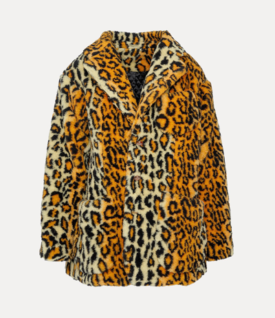 Shop Vivienne Westwood Wittgenstein Coat In Leopard