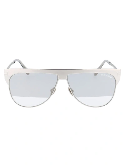 Shop Tom Ford Sunglasses In 18c Silver