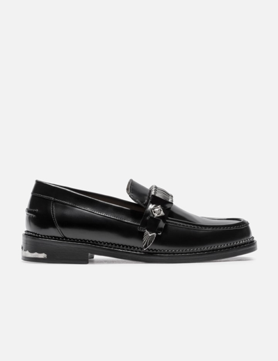 Shop Toga Virilis Buckle Loafers In Black