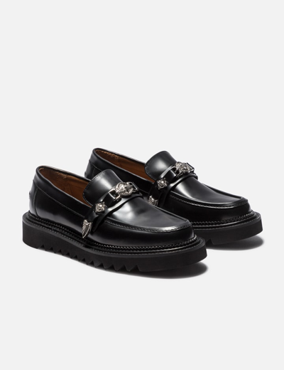 Shop Toga Virilis Classic Bumper Loafers In Black