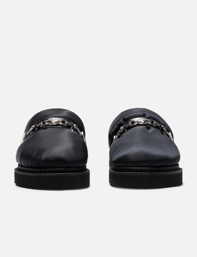 Shop Toga Virilis Nylon Puffer Sandals In Black