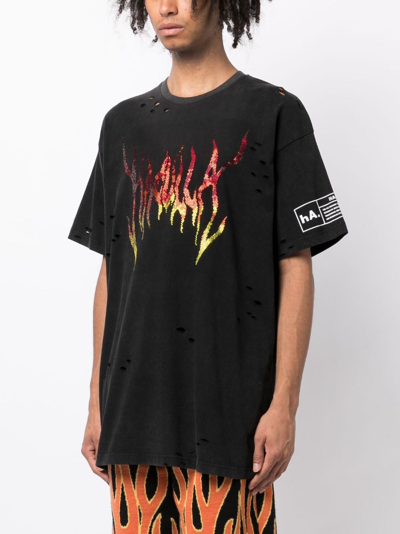 Haculla Logo-print Cotton T-shirt In Black