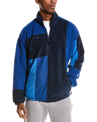 Shop Fourlaps Blitz Full-zip Sweatshirt In Blue