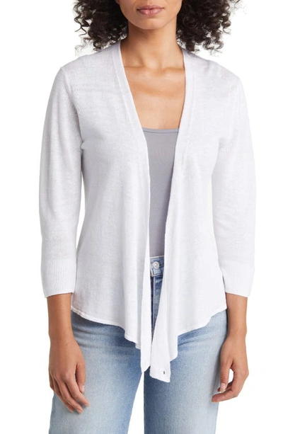 Tommy Bahama Addison Linen Blend Cardigan In White