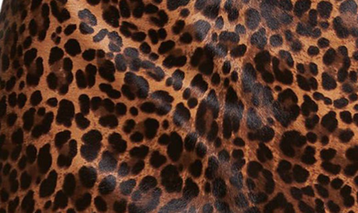 Michael Kors Leopard-print Cowhide Mini Skirt In Chestnut Multi
