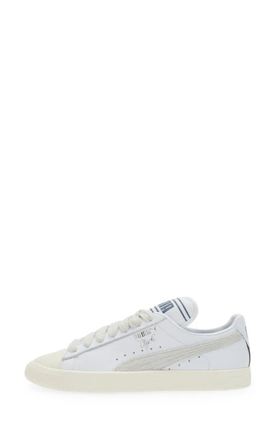 Shop Puma X Rhuigi Clyde Low Top Basketball Sneaker In Pristine-sedate Gray-white