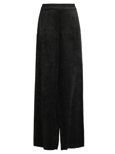 Shop Kobi Halperin Women's Hunter Corduroy Wide-leg Pants In Black