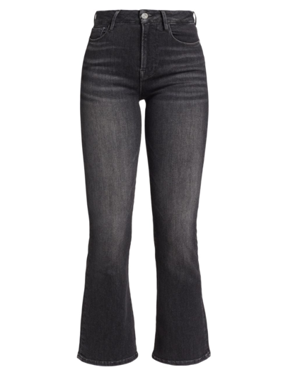 Shop Frame Women's Le Crop Mid-rise Flared Jeans In Murphy