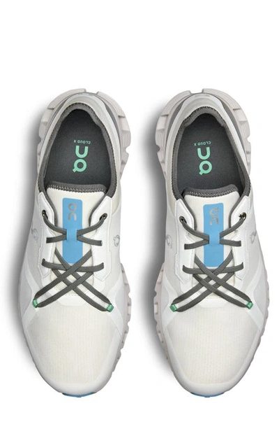 Shop On Cloud X 3 Ad Hybrid Training Shoe In Undyed White/ Niagara