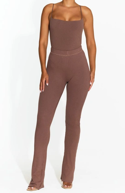 Naked Wardrobe Ribbed Compression Bodysuit