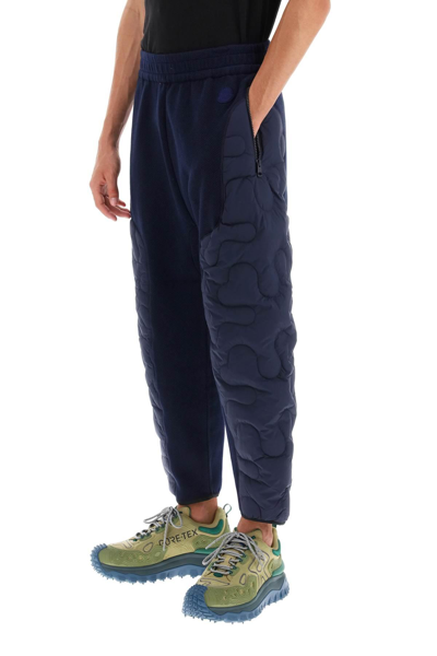 Shop Moncler X Salehe Bembury Padded Quilted Pants In Blue