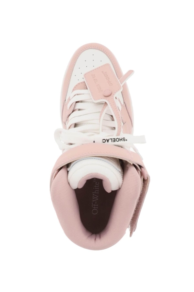 Shop Off-white 'out Of Office' Medium Sneakers In White,pink