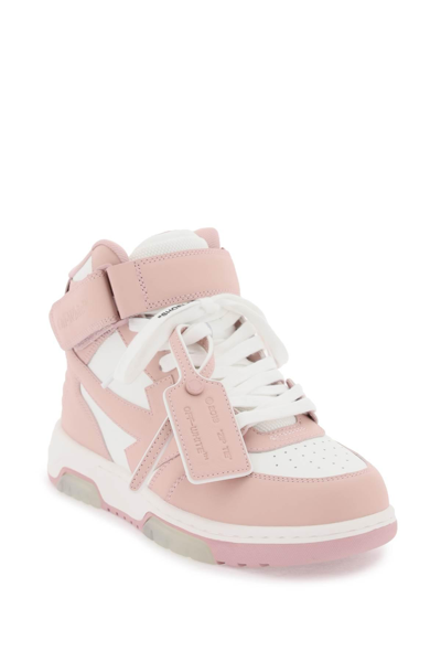Shop Off-white 'out Of Office' Medium Sneakers In White,pink