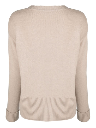 Philo-sofie Turn-cuffs Cashmere Jumper In 中性色