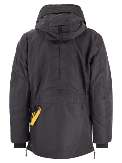 Shop Parajumpers Kodiak - Hooded Jacket In Grey