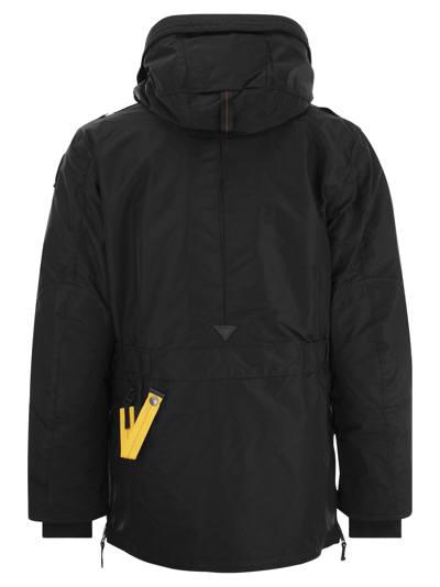 Shop Parajumpers Kodiak - Hooded Jacket In Black