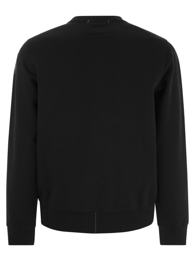 Shop Parajumpers Caleb - Round-neck Sweatshirt In Black