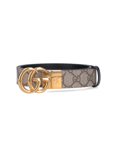 Shop Gucci Gg Marmont Reversible Belt
