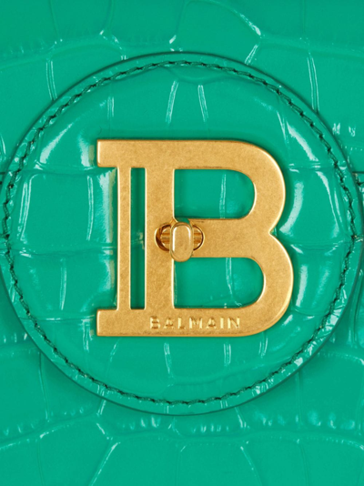 Shop Balmain B-buzz Dynasty Tote Bag In Green