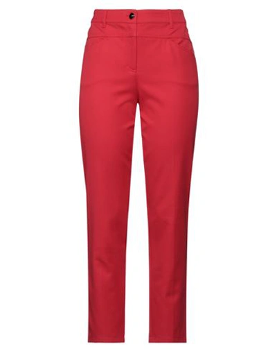 Shop Escada Woman Denim Pants Red Size 8 Cotton, Elastane