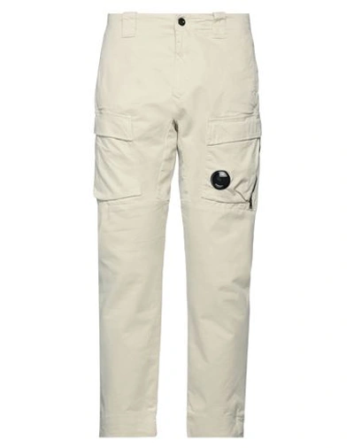 C.p. Company C. P. Company Man Pants Ivory Size 38 Cotton, Elastane In White