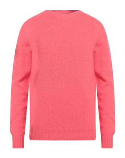 Shop Aragona Man Sweater Coral Size 38 Wool, Cashmere In Red