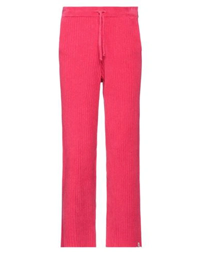 Shop Bonsai Man Pants Fuchsia Size S Cotton, Elastane In Pink