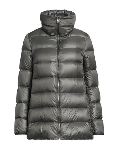 Shop Annie P . Woman Puffer Lead Size 6 Polyamide In Grey