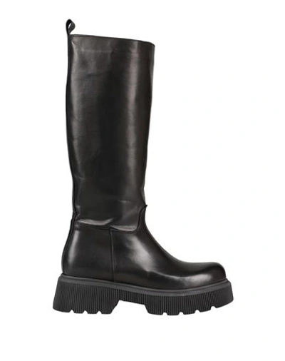 Shop Lace-up Woman Boot Black Size 6 Soft Leather