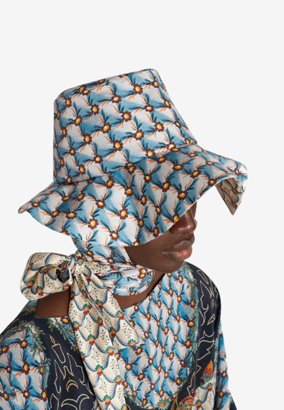Etro Seidenhut Mit Breiter Krempe In Multicolor