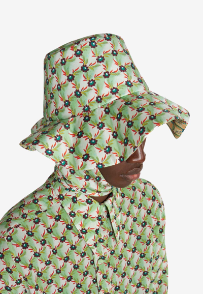 Etro Seidenhut Mit Breiter Krempe In Multicolor
