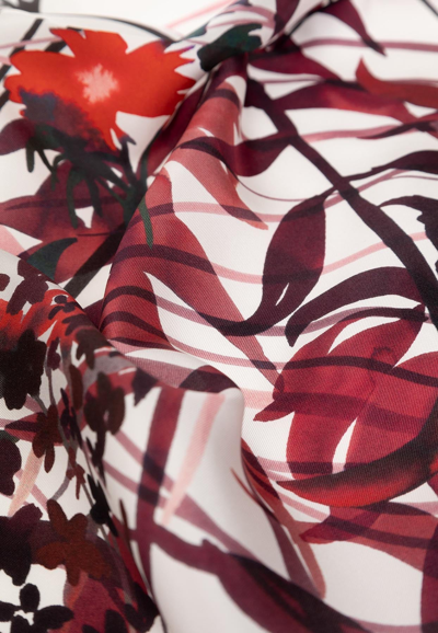 Ferragamo Floral Print Silk Scarf In Multicolor