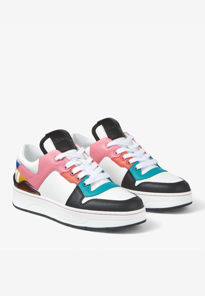 Jimmy Choo Florent Low-top Sneakers In Multicolor