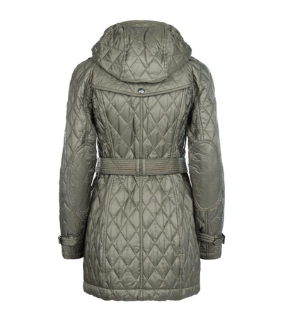 Burberry Finsbridge Quilted Coat In Grey | ModeSens