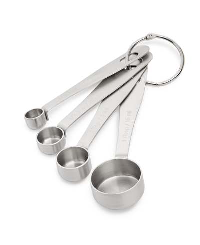 Shop The Cellar Core Stainless Steel Measuring Spoons Set, Created For Macy's