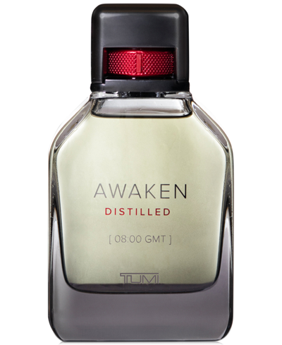 Shop Tumi New!  Men's Awaken Distilled [08:00 Gmt] Extrait De Parfum Spray, 3.4 Oz. In No Color
