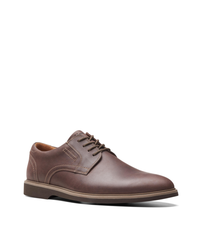Shop Clarks Men's Collection Malwood Leather Lace Up Shoes In Dark Brown Leather