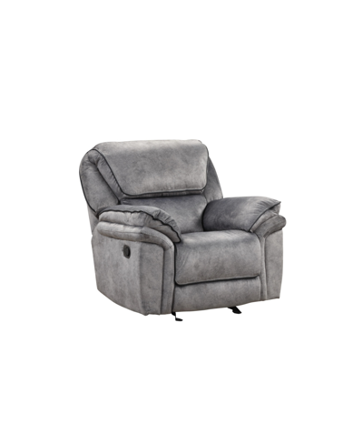 Shop Furniture Of America Bishop 42" Fabric Manual Recliner Chair In Gray