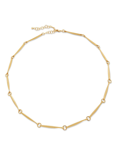 Shop Monica Vinader Nura Gold Vermeil Link Necklace