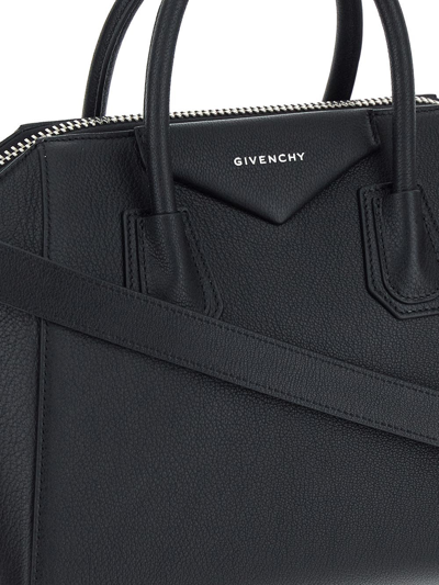 Shop Givenchy Antigona Small Bag In Black