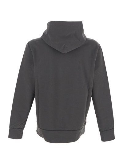 Shop Kiton Logo Embroidery Sweatshirt In Grey
