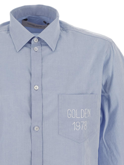 Shop Golden Goose Alvise Shirt In Blue