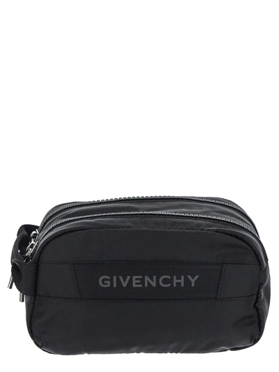 Shop Givenchy G-trek Toilet Pouch In Black