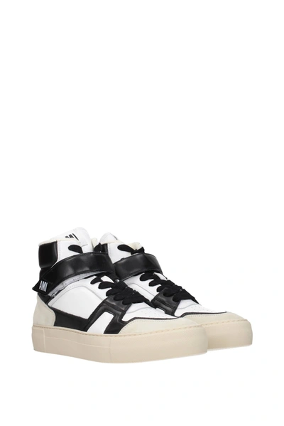 Shop Ami Alexandre Mattiussi Sneakers Leather White Black